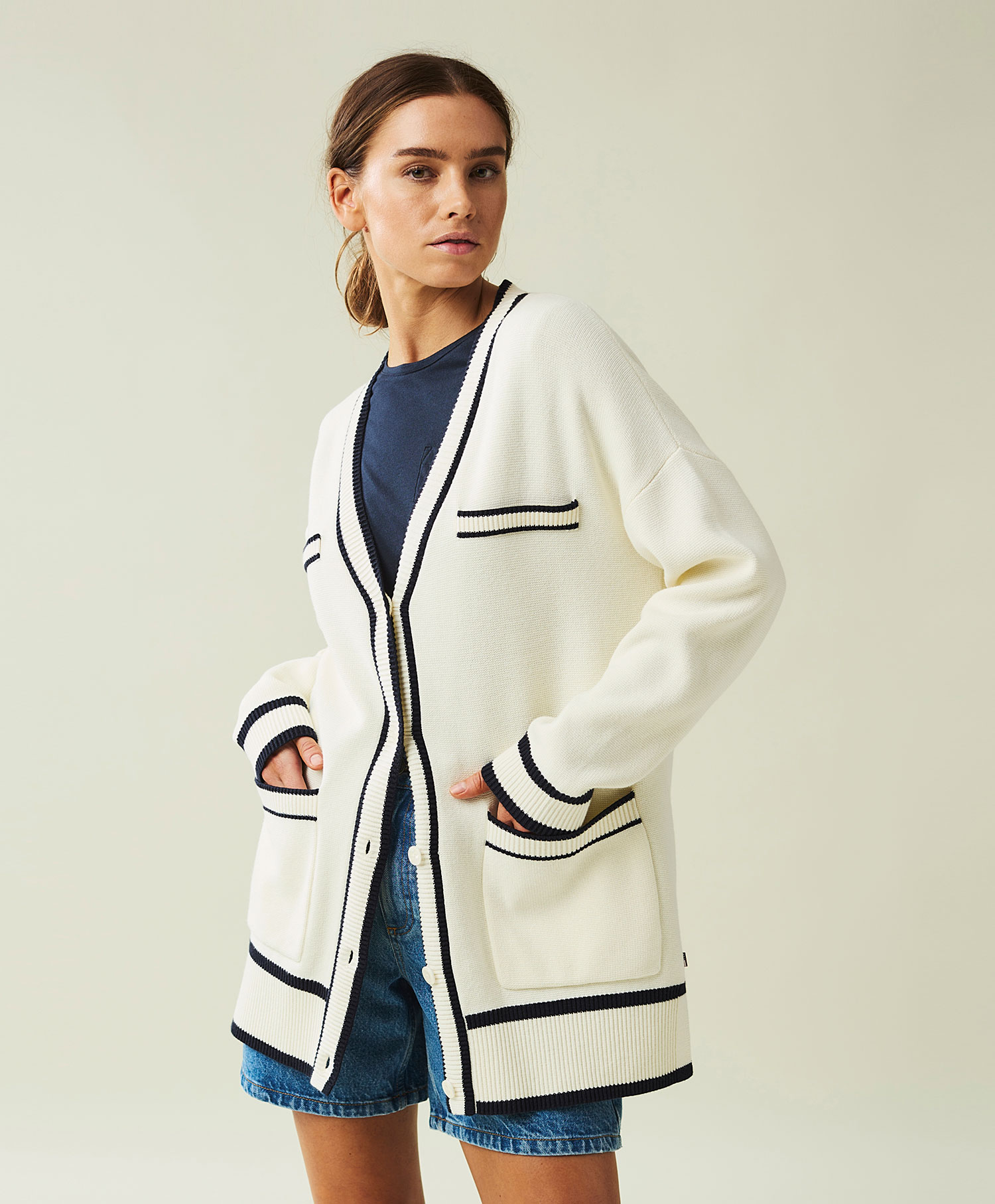 Lexington Malin Half Milano Knitted Cardigan