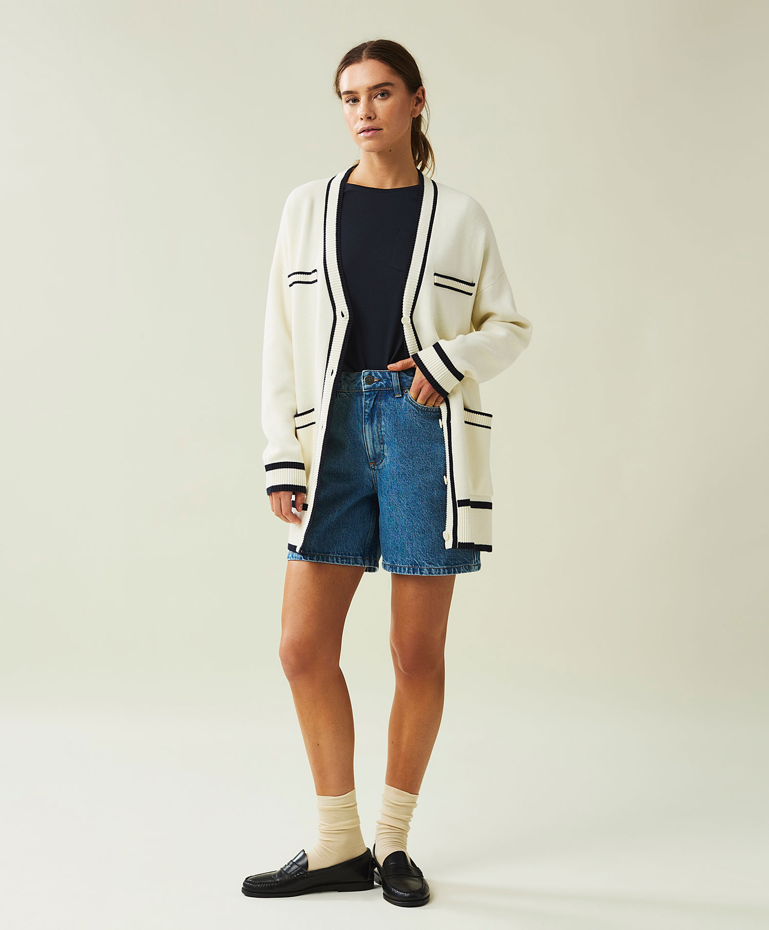 Lexington Malin Half Milano Knitted Cardigan