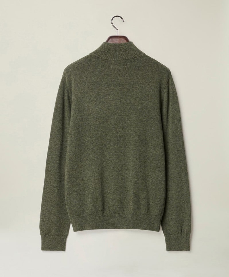 Lexington Clay Cotton Half-Zip Sweater