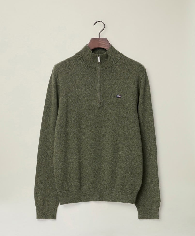 Lexington Clay Cotton Half-Zip Sweater