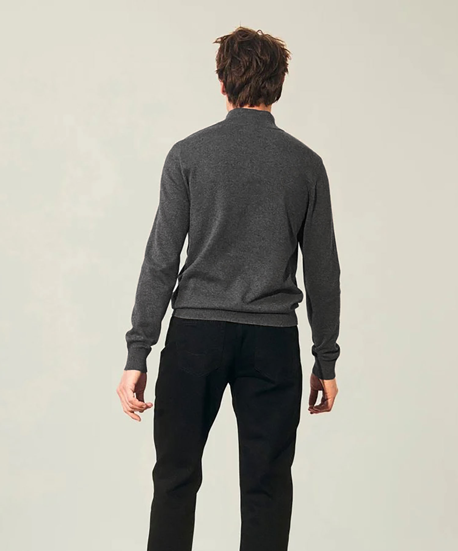 Lexington Clay Cotton Half-Zip Sweater