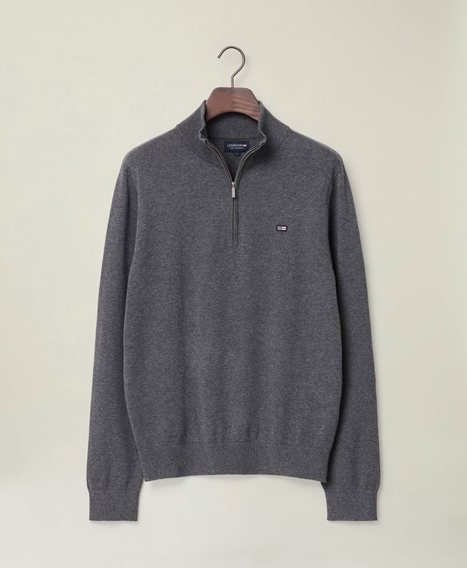 Lexington Clay Cotton Half-Zip Sweater