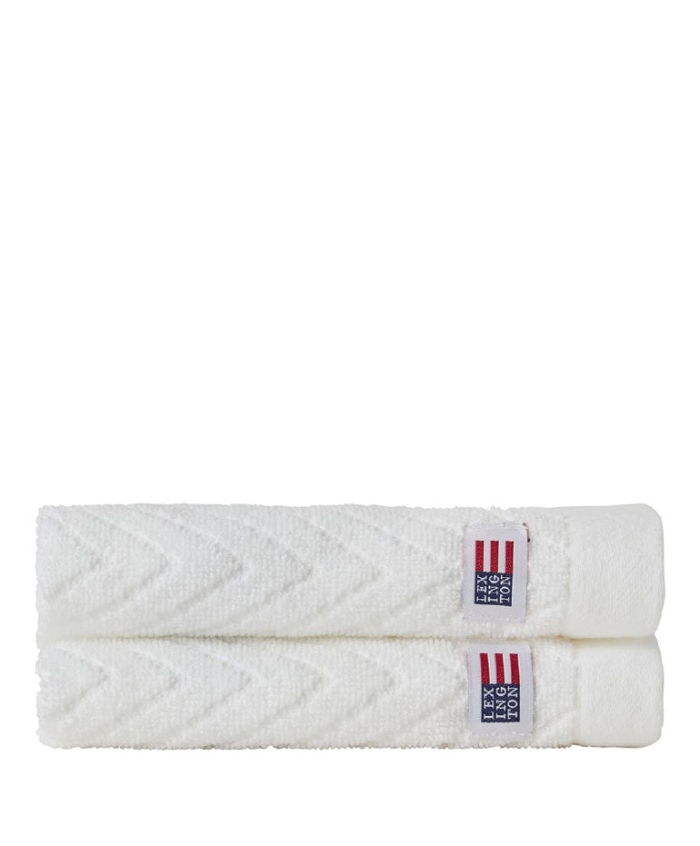 Lexington 2 pk Herringbone Towel