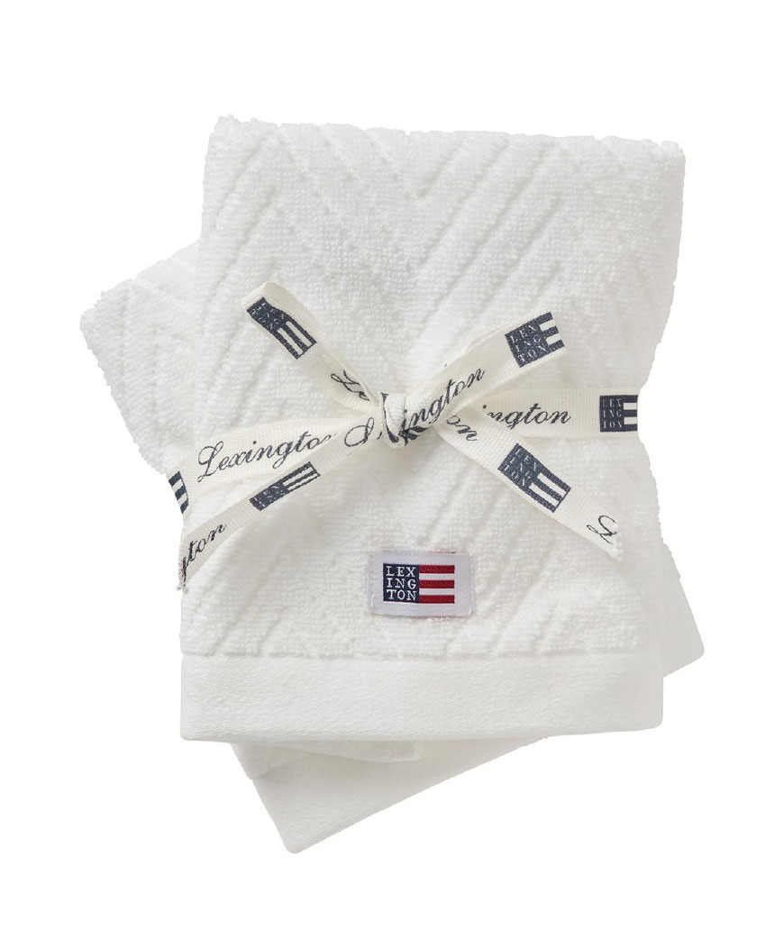 Lexington 2 pk Herringbone Towel