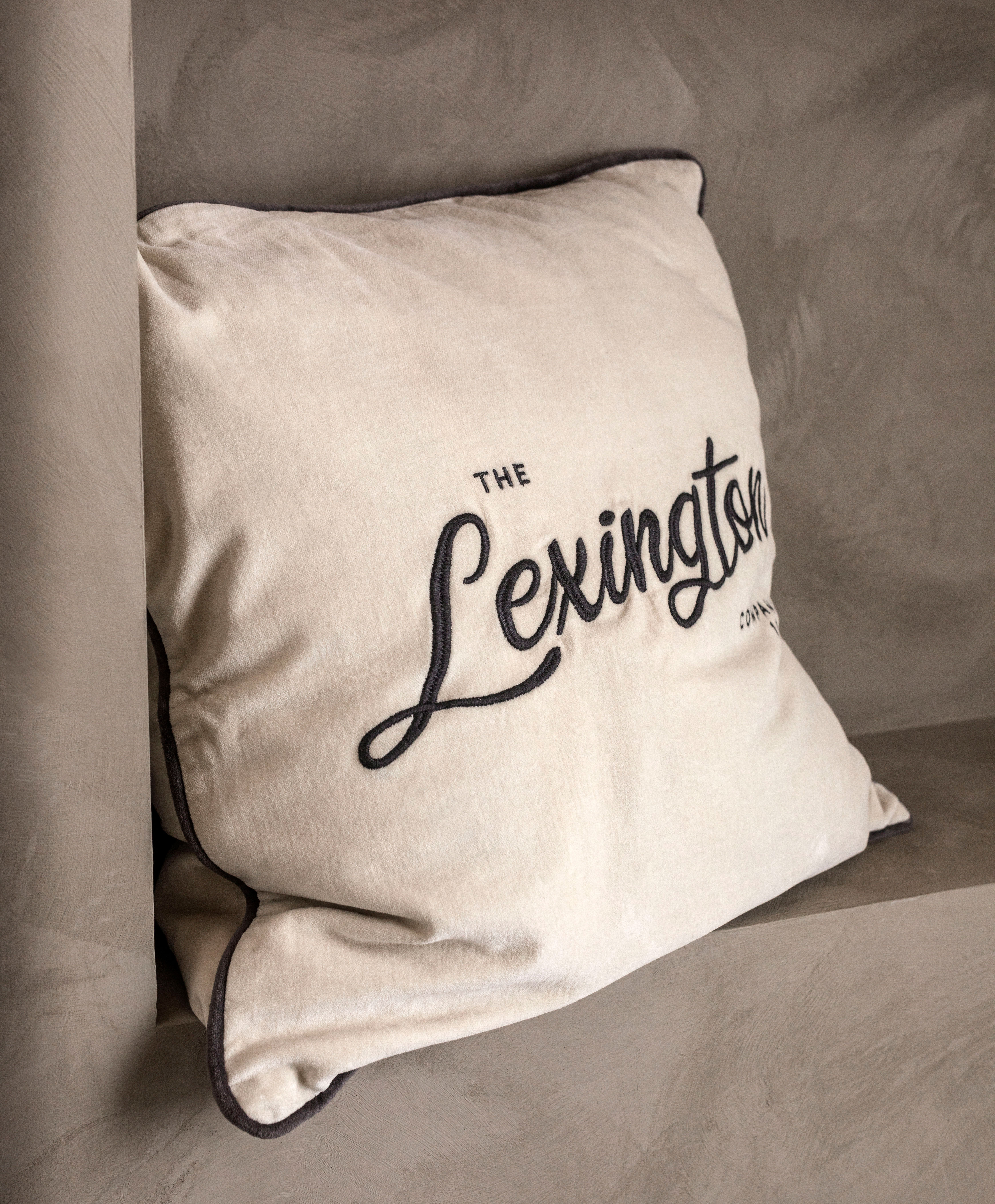 Lexington Organic Cotton Velvet Pillow Cover