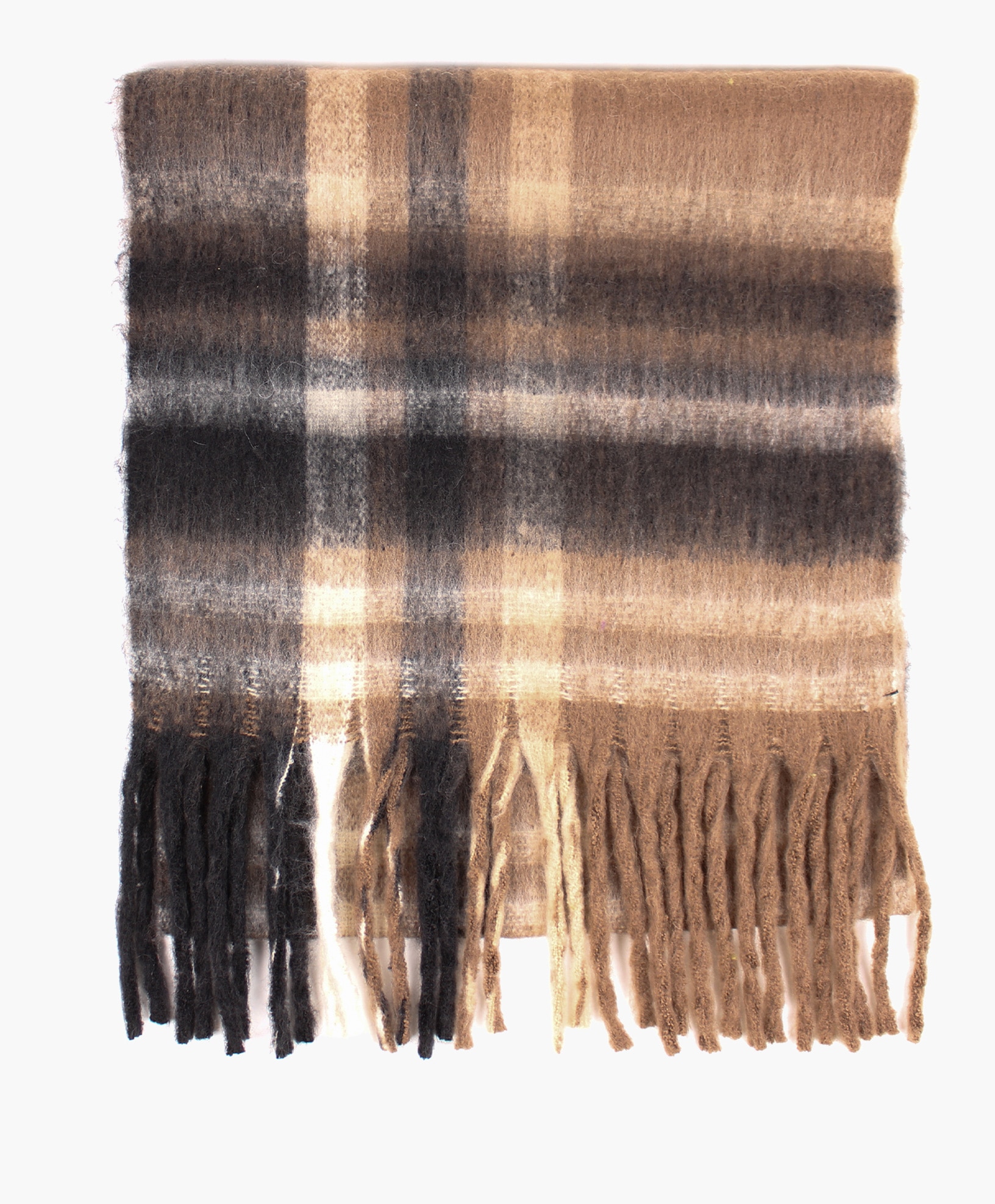 Manzini Fluffy Glen Check Scarf