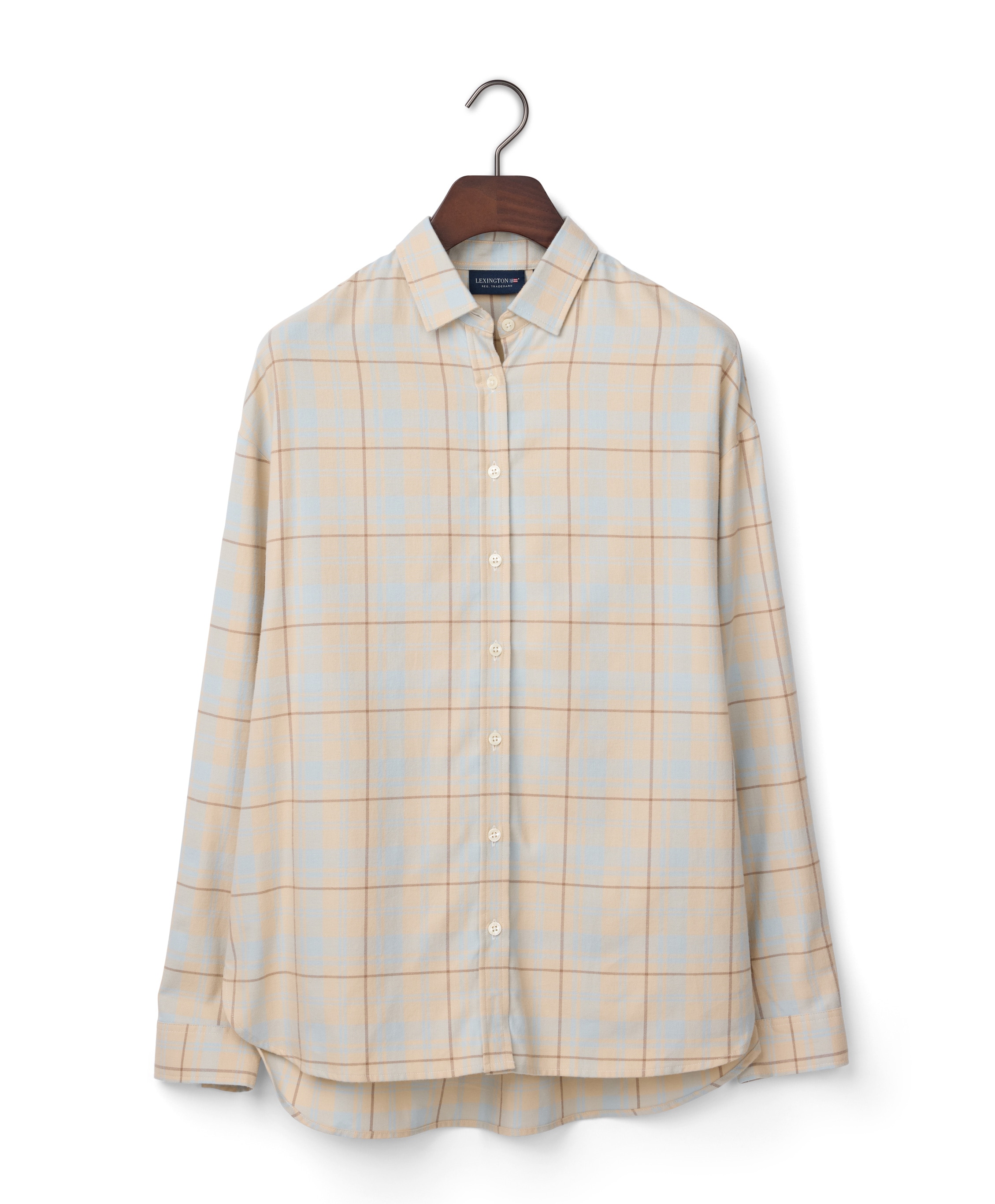 Lexington Oversized Organic Cotton Check Flannel Shirt