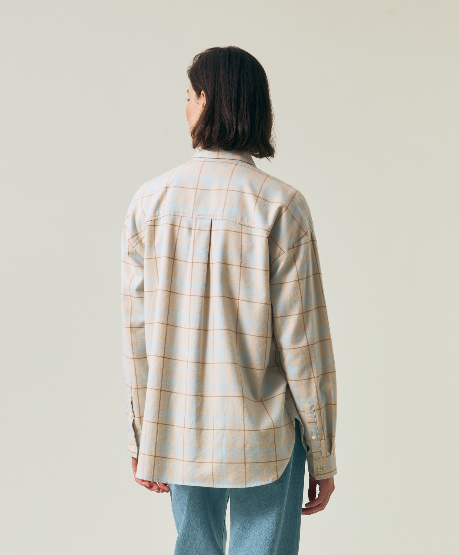 Lexington Oversized Organic Cotton Check Flannel Shirt