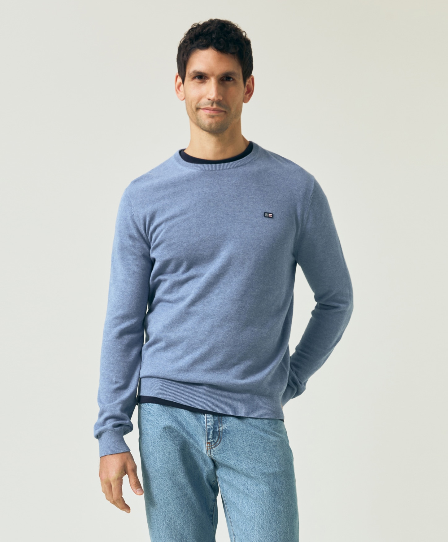 Lexington Cotton Crew Neck Sweater