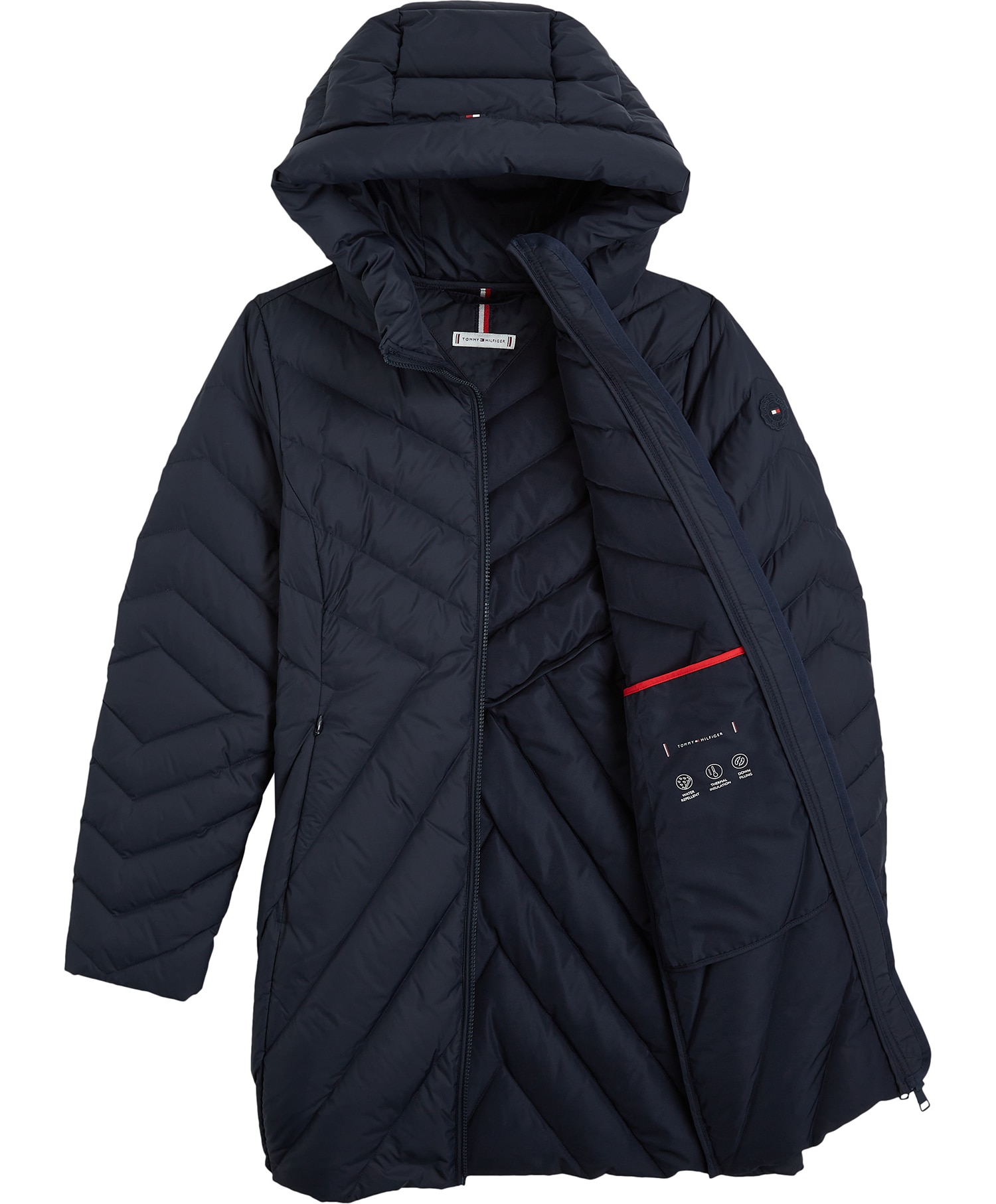 Tommy Hilfiger Hilfiger Chevron Down Coat