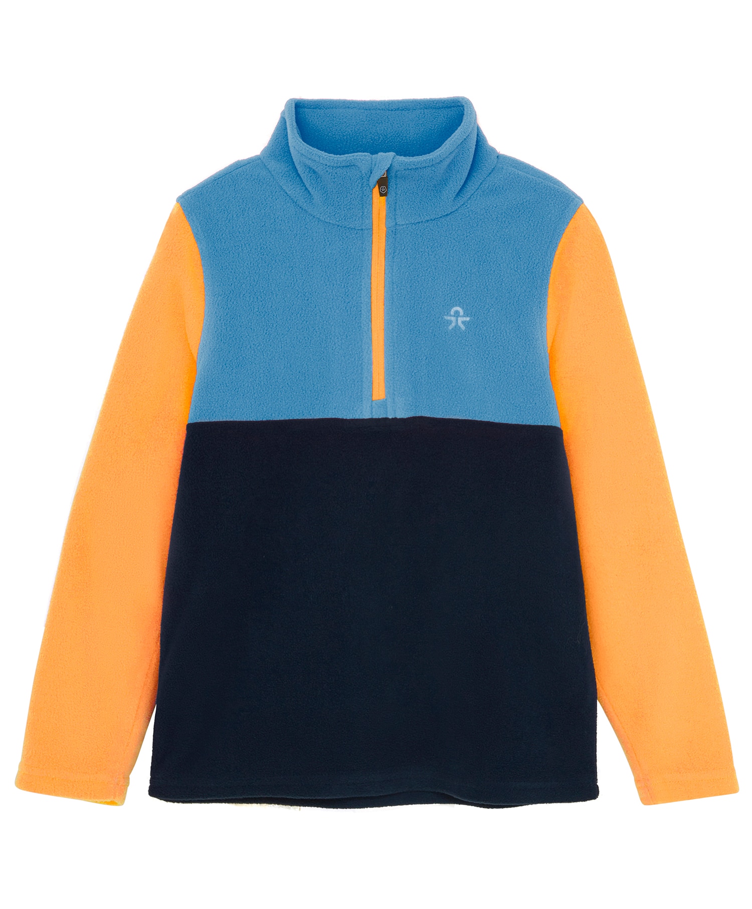 Color Kids Fleece Pulli Colorblock