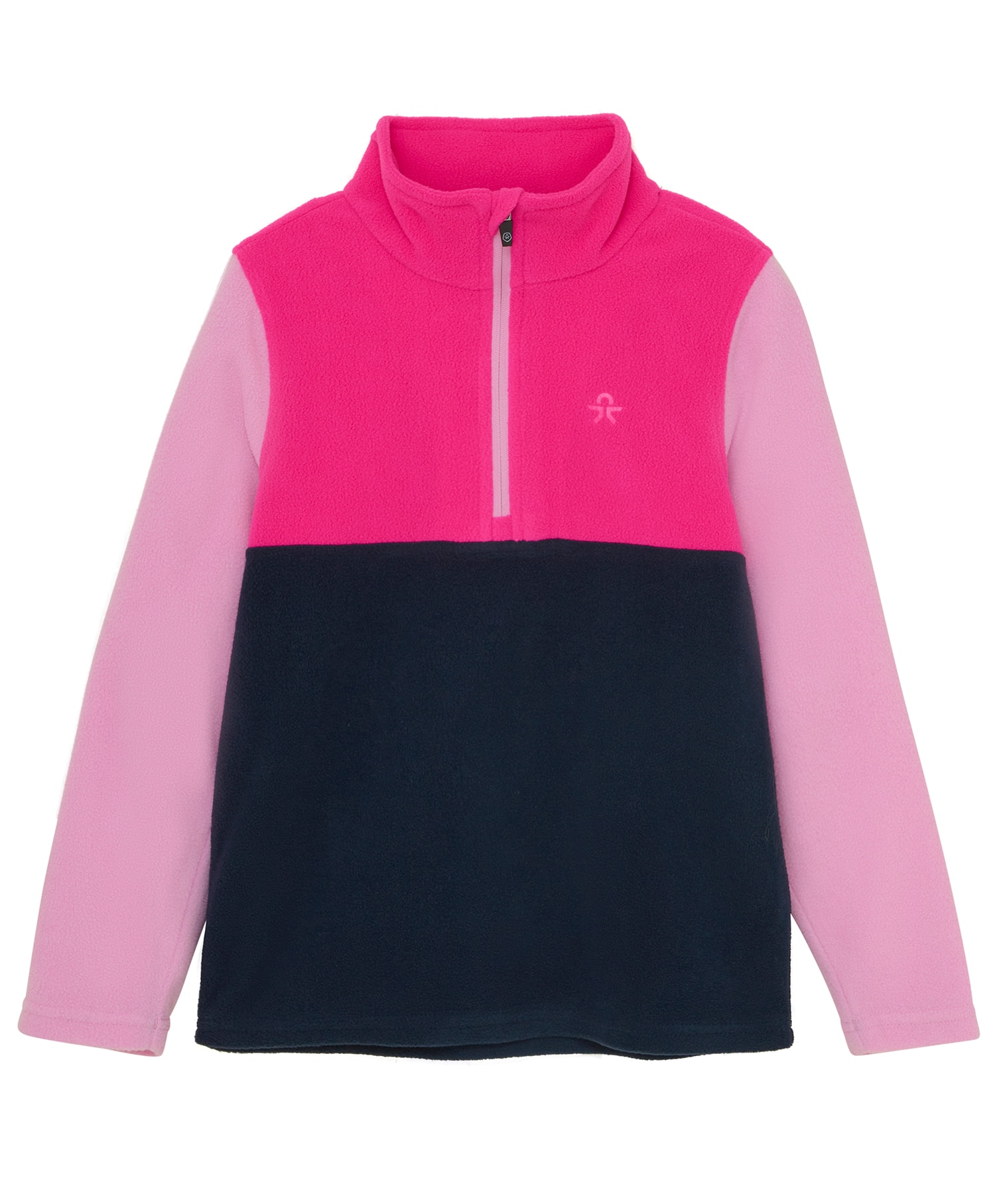 Color Kids Fleece Pulli Colorblock