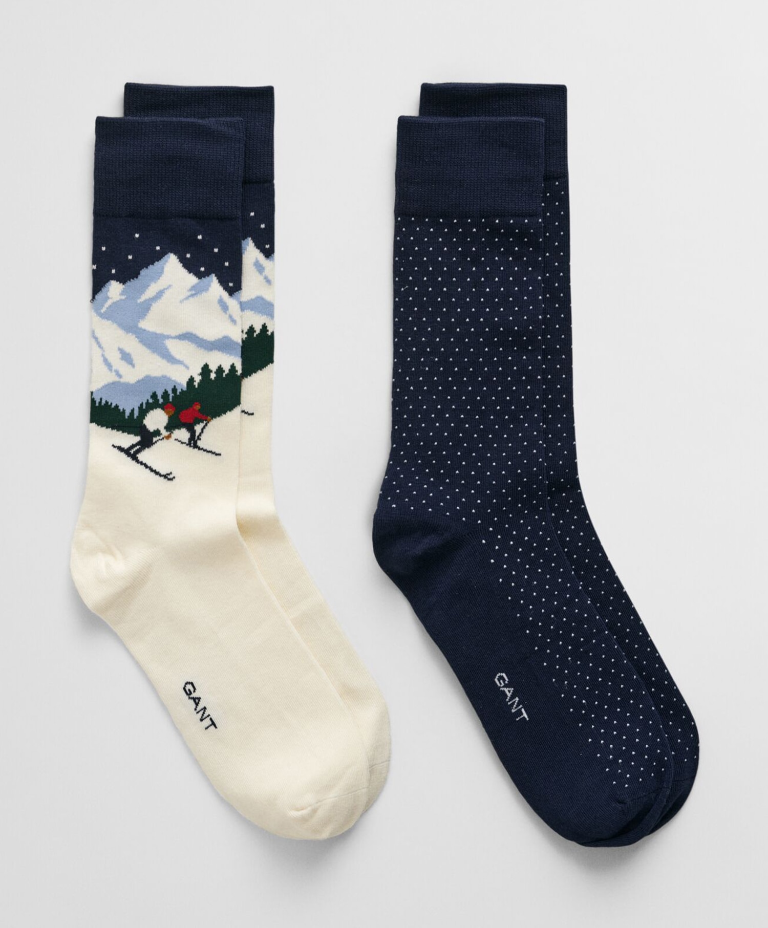 Gant 2pk Skiers artwork socks