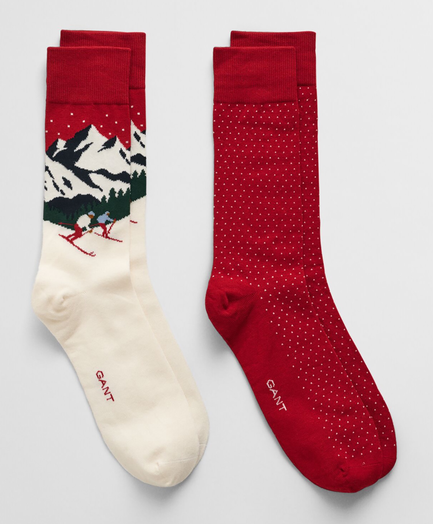 Gant 2pk Skiers artwork socks