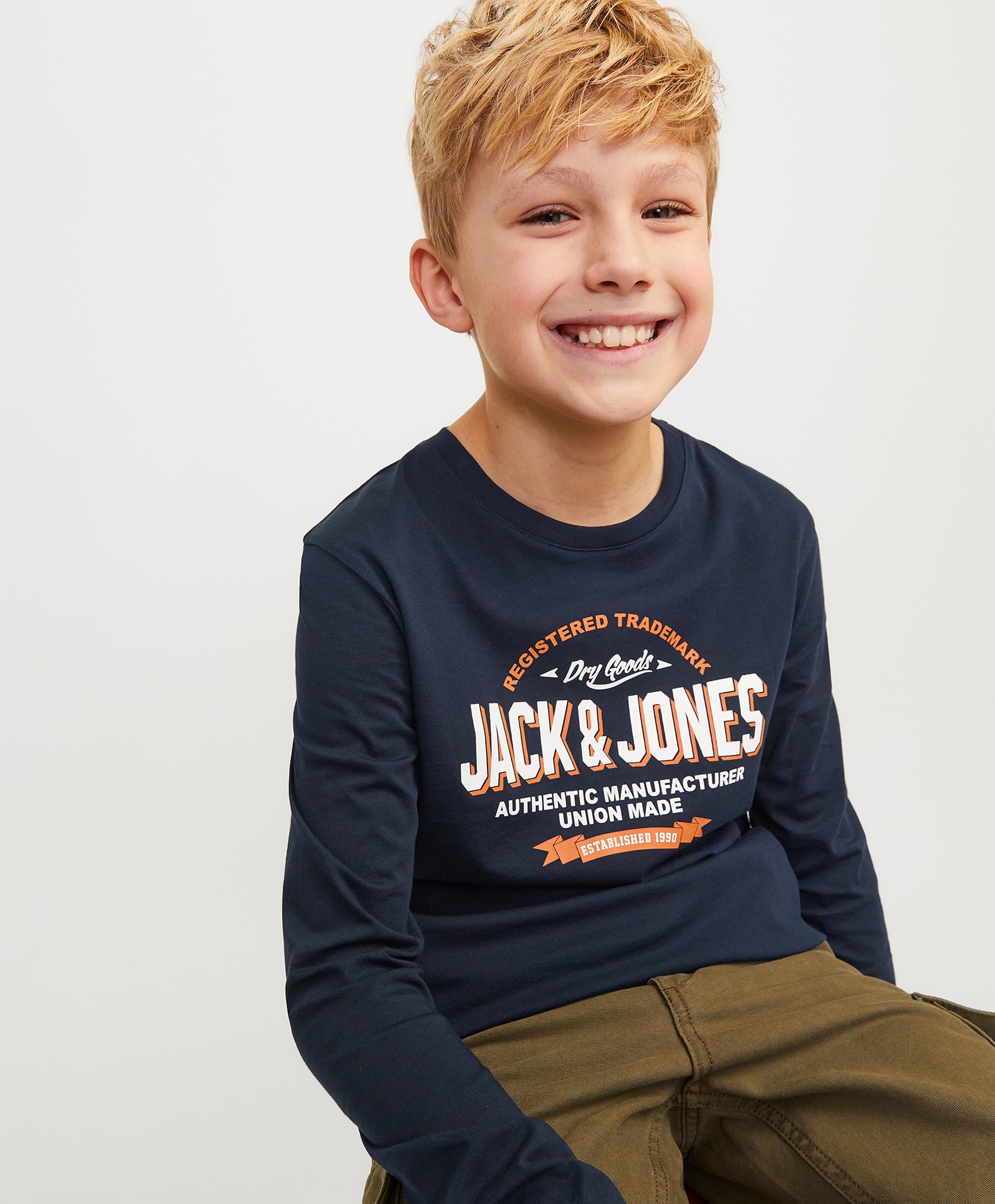 Jack&Jones Jr Logo Tee Longsleeve