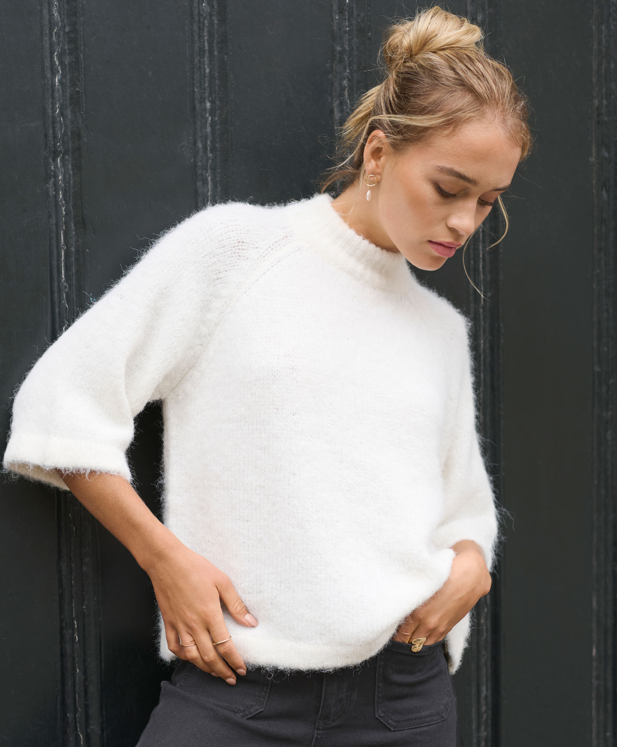 Kaffe Emilie Cropped Knitt Pullover