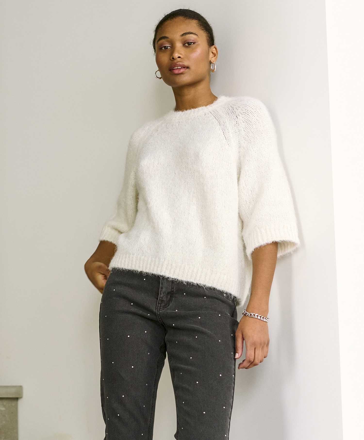 Kaffe Emilie Cropped Knitt Pullover