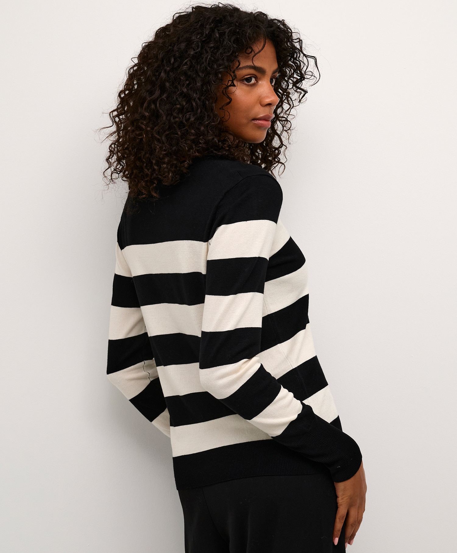 Kaffe Lizza Striped Knit Pullover