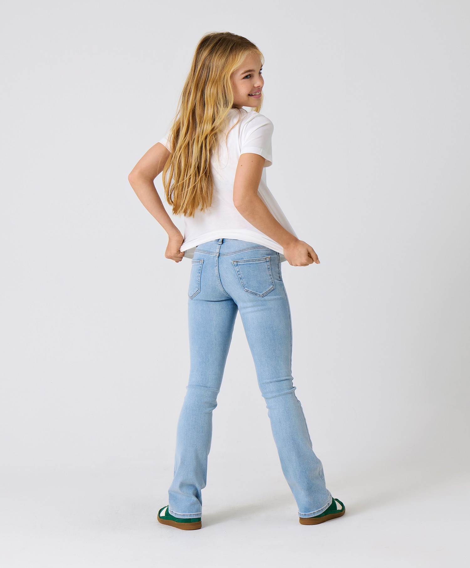 Only Kids Blush Flared Denim