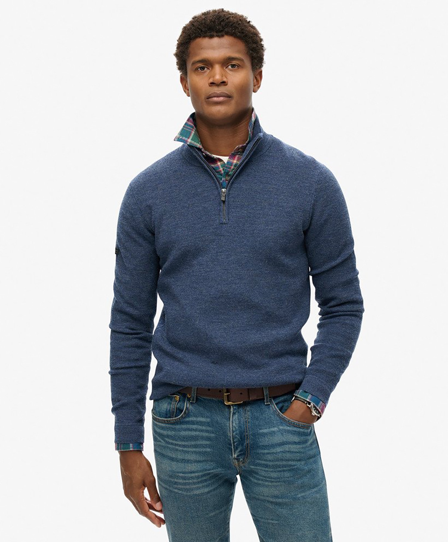 Superdry  Merino Half Zip Jumper