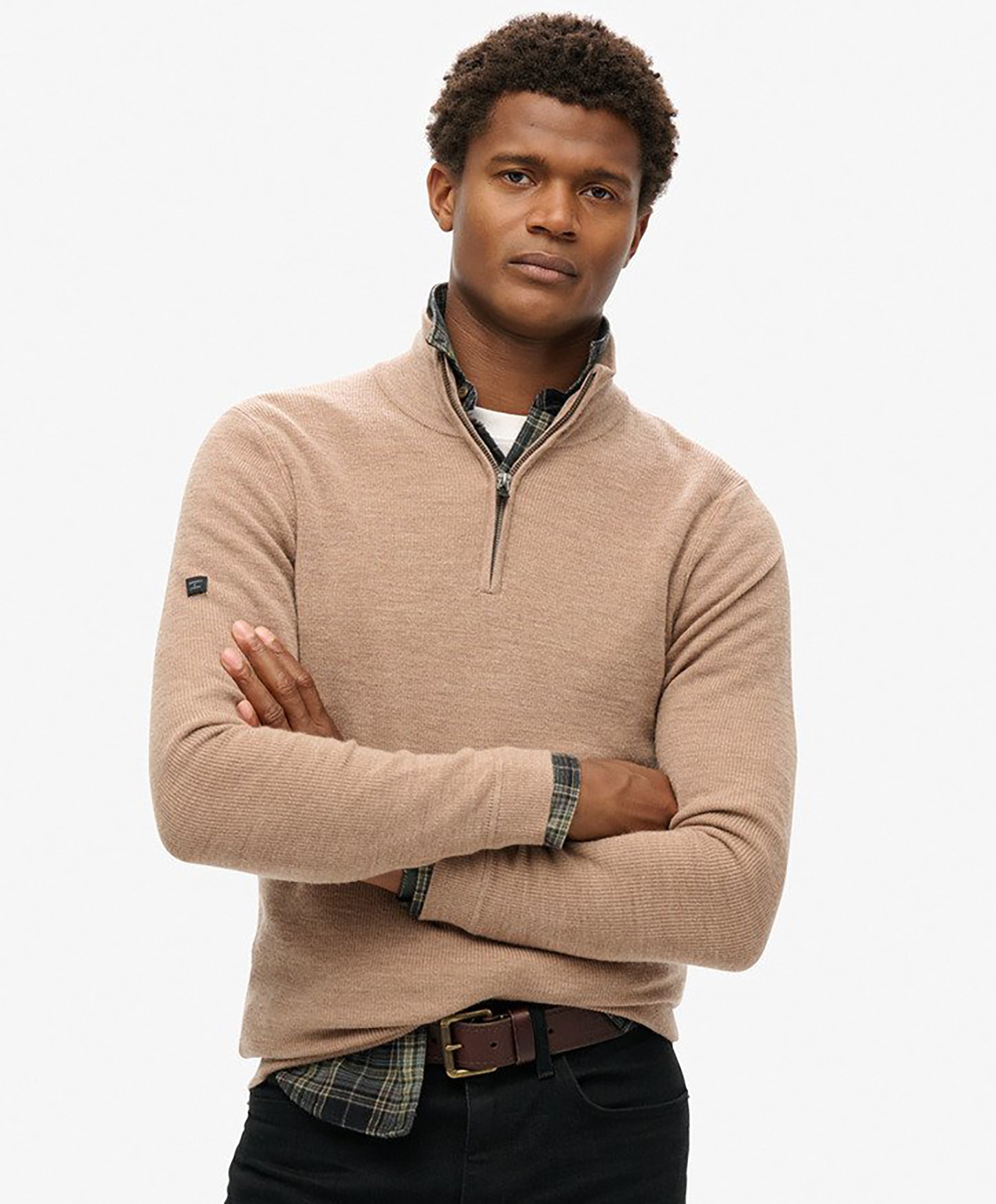 Superdry  Merino Half Zip Jumper