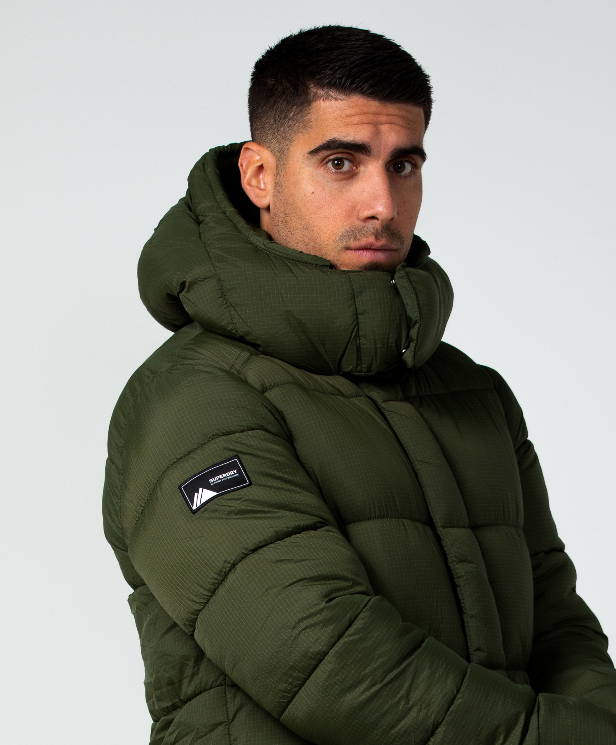 Superdry Ribstop Longline Puffer jacket