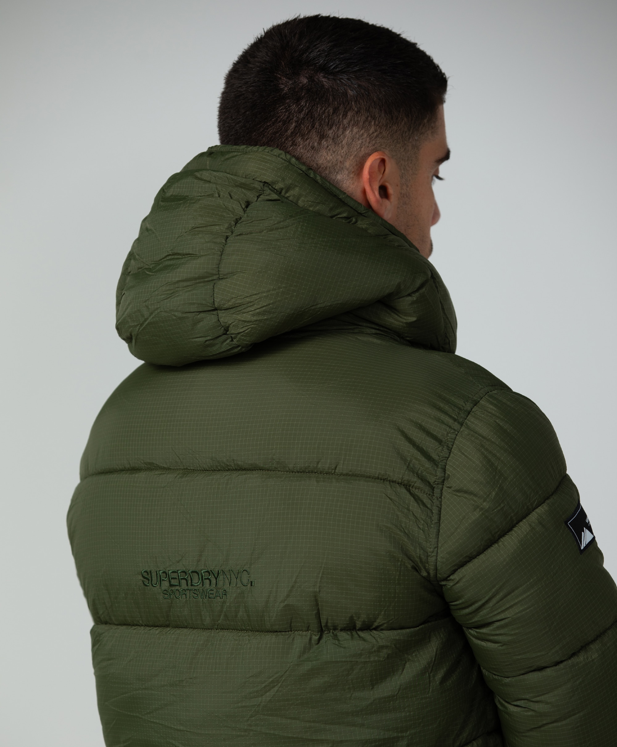 Superdry Ribstop Longline Puffer jacket