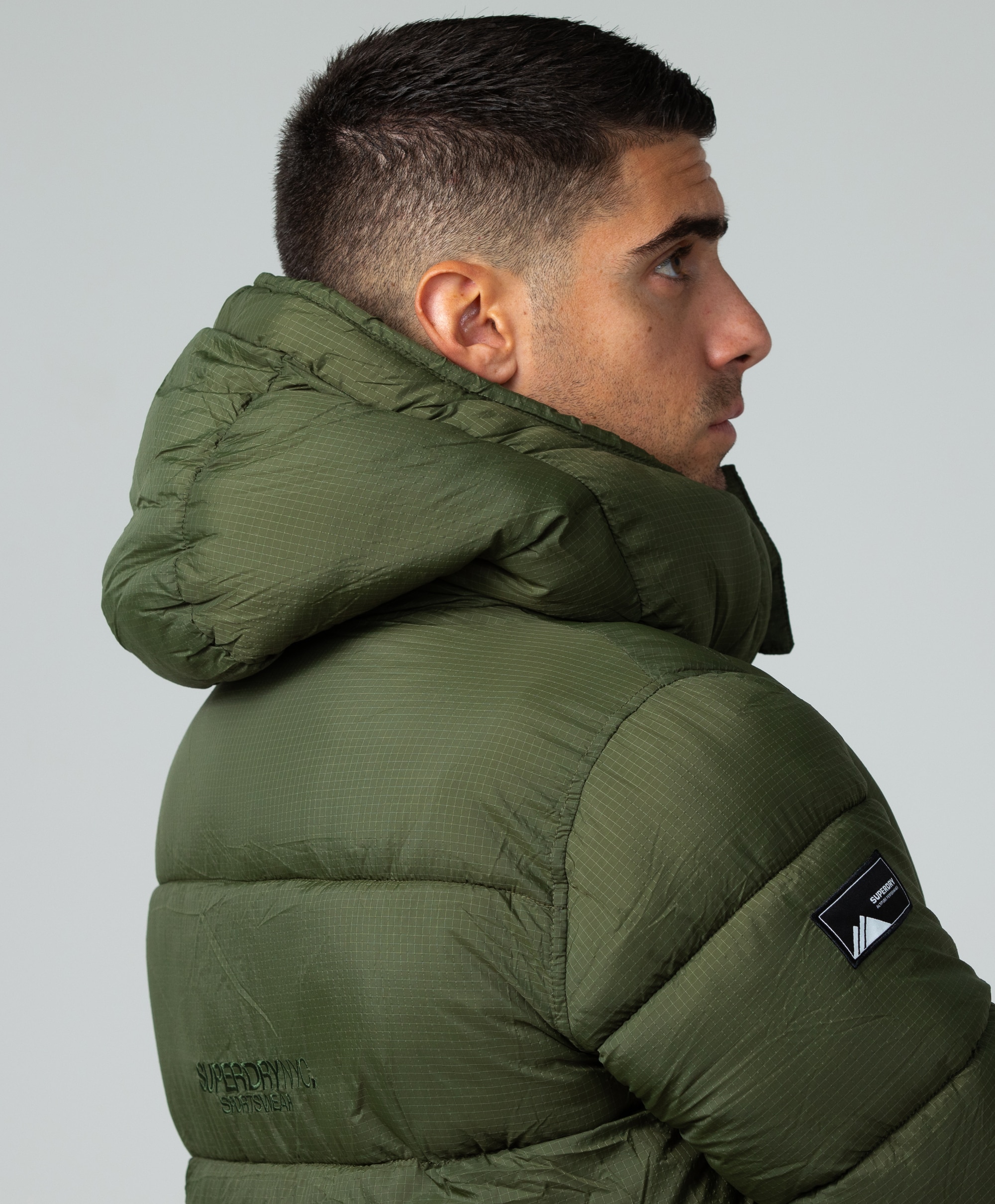 Superdry Ribstop Longline Puffer jacket