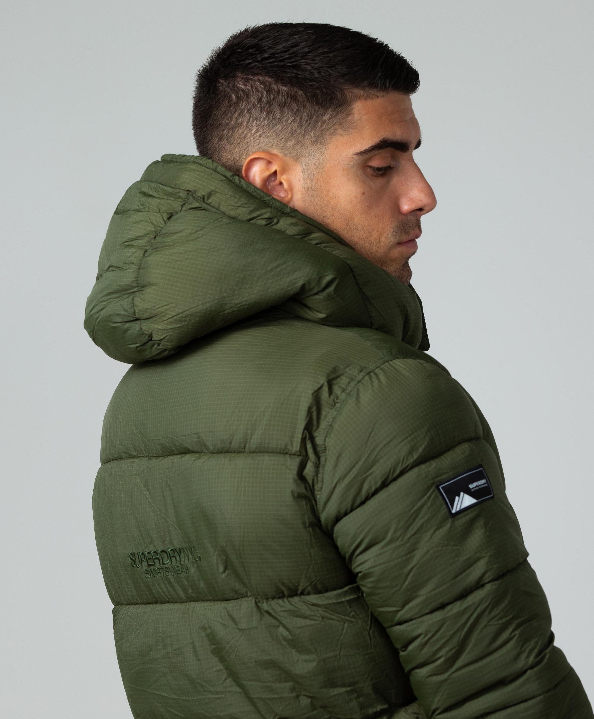 Superdry Ribstop Longline Puffer jacket