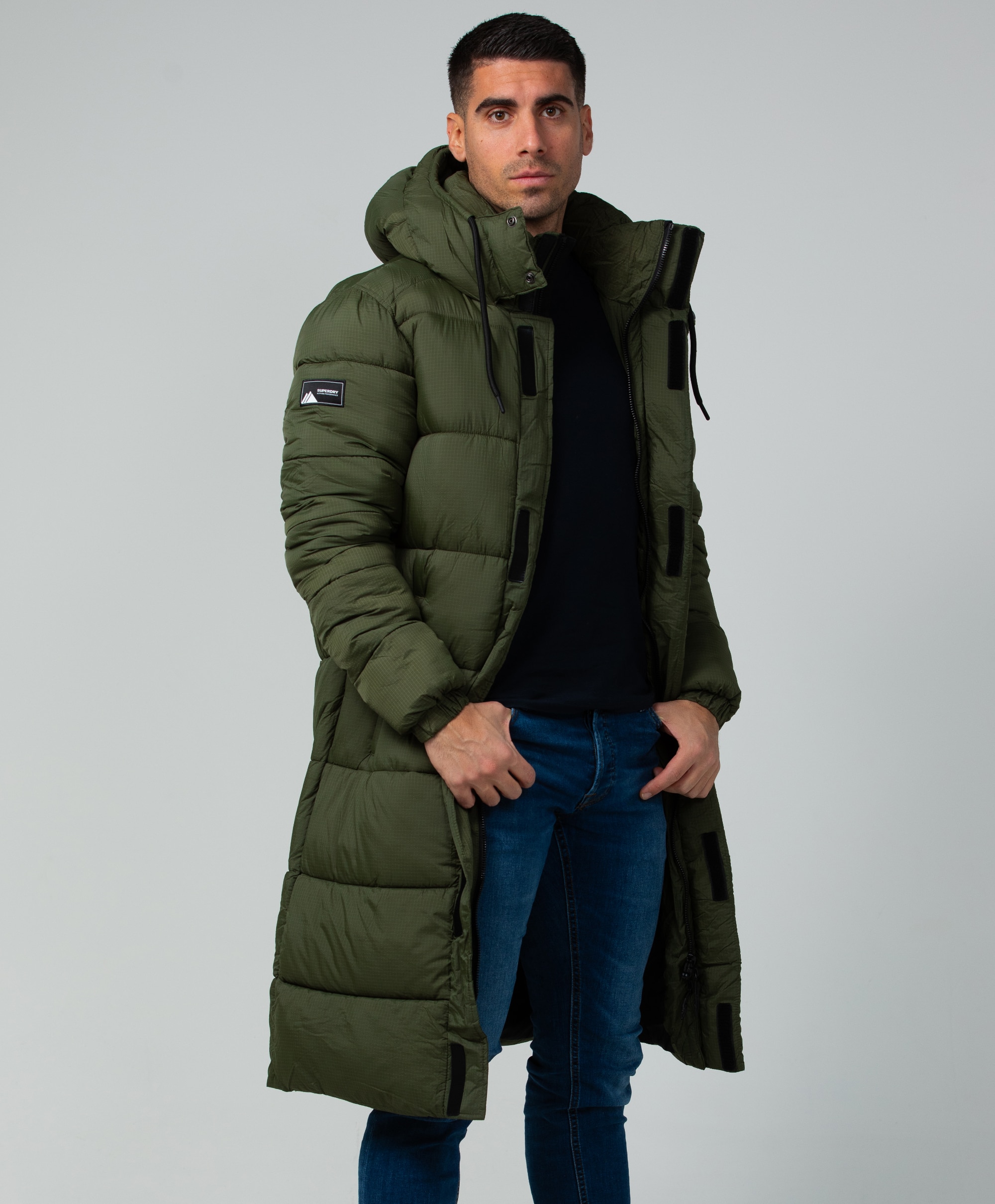 Superdry Ribstop Longline Puffer jacket