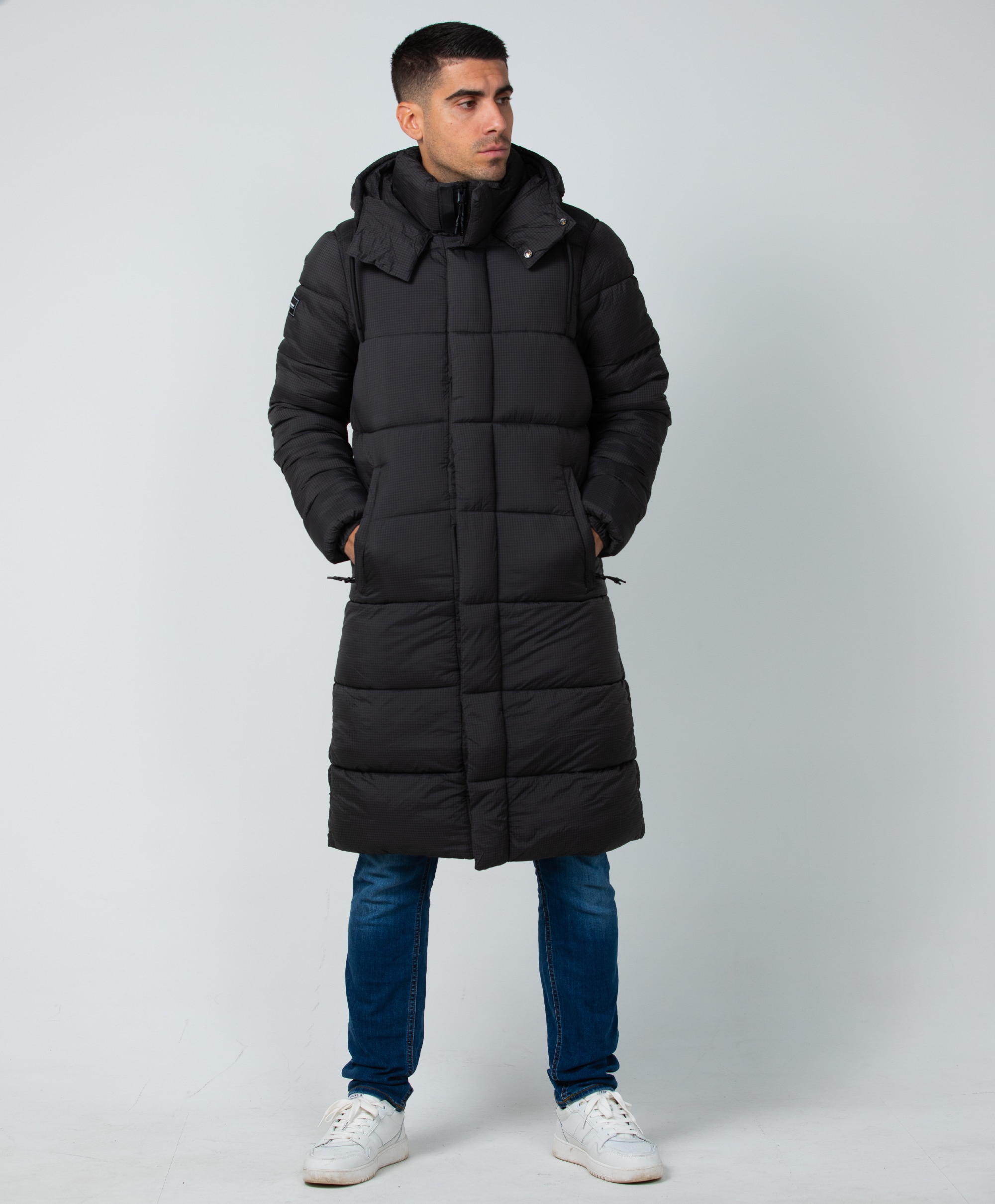 Superdry Ribstop Longline Puffer jacket