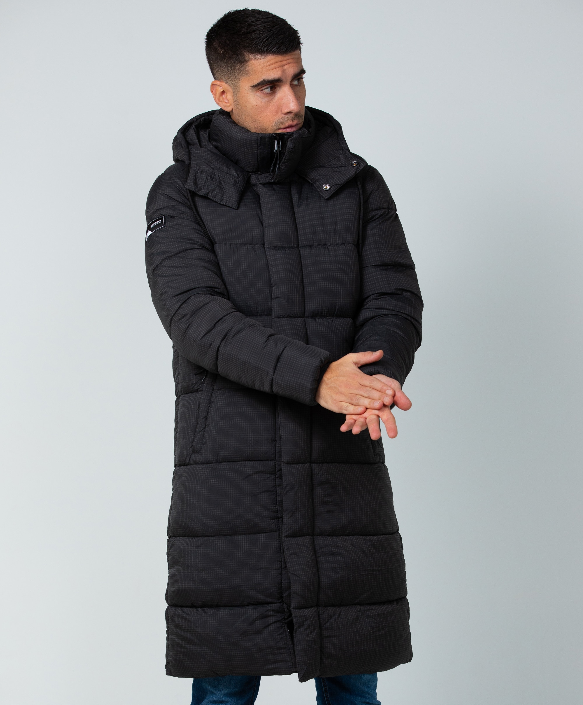 Superdry Ribstop Longline Puffer jacket