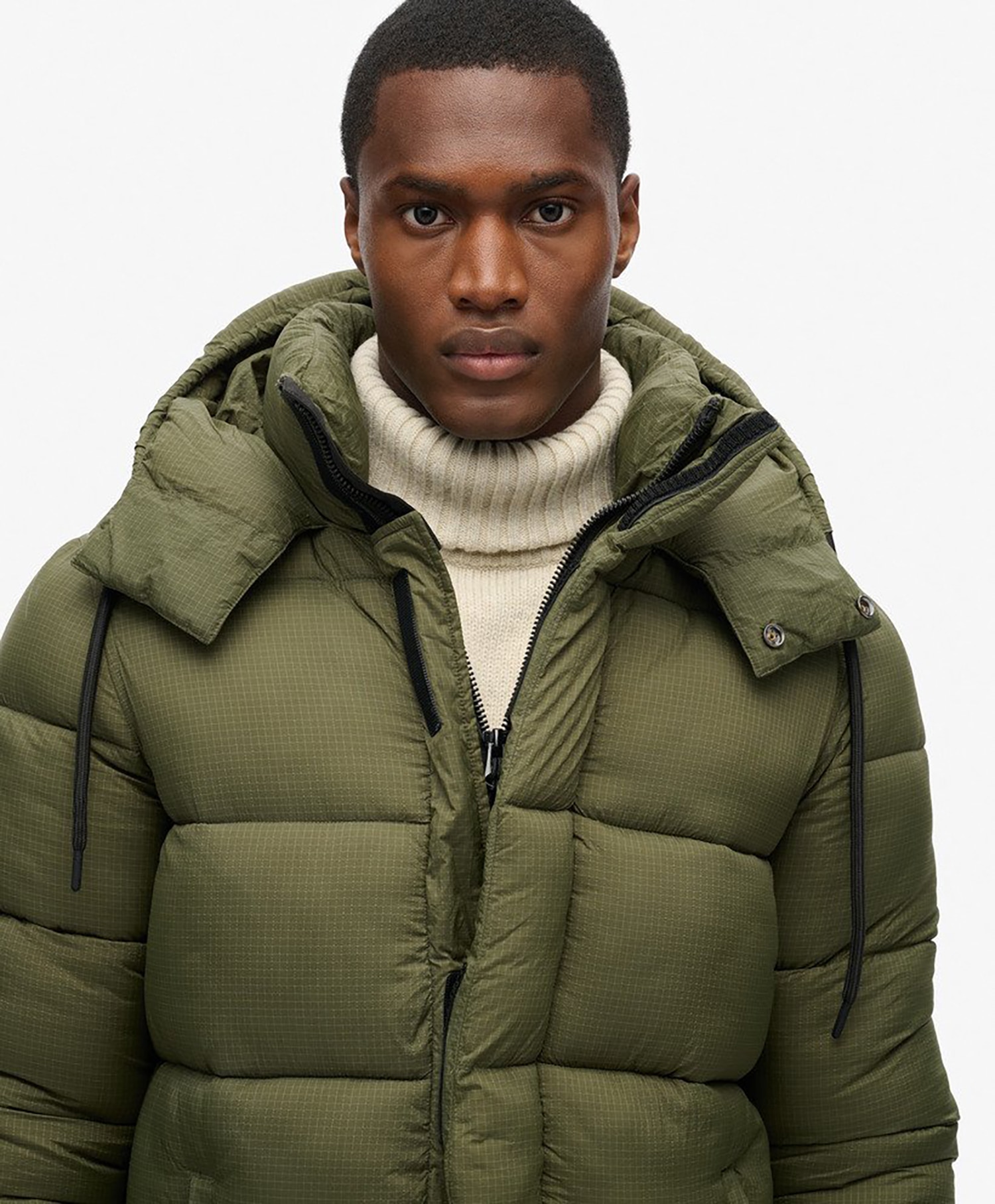 Superdry Ribstop Longline Puffer jacket