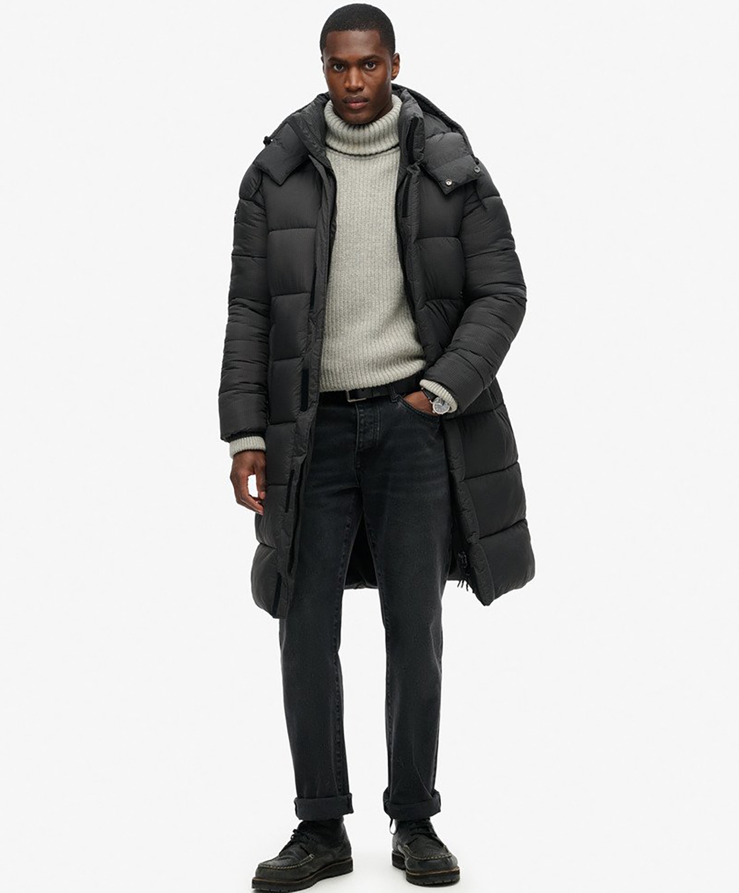 Superdry Ribstop Longline Puffer jacket