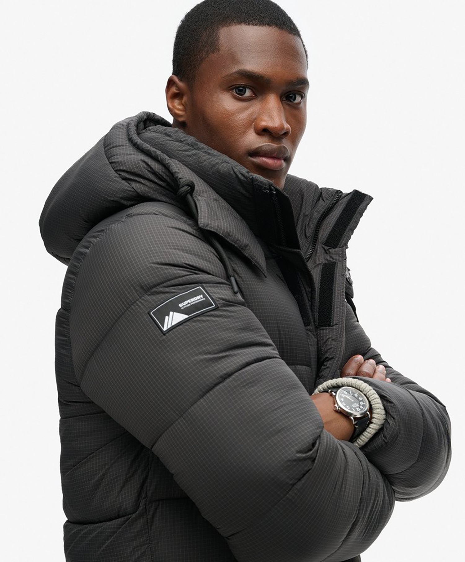 Superdry Ribstop Longline Puffer jacket